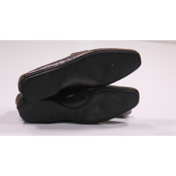 Prada Brown Crocodile Leather Penny Loafers Men's US 8.5 - Picture 9 of 13